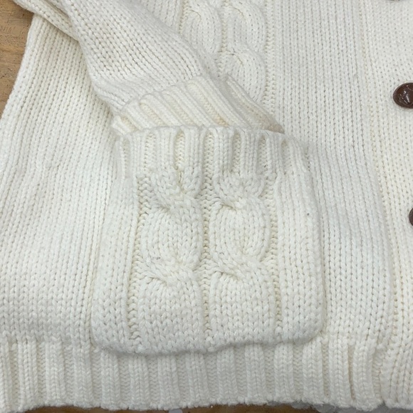 5 button down vintage cardigan- cream size 44 - Picture 5 of 6
